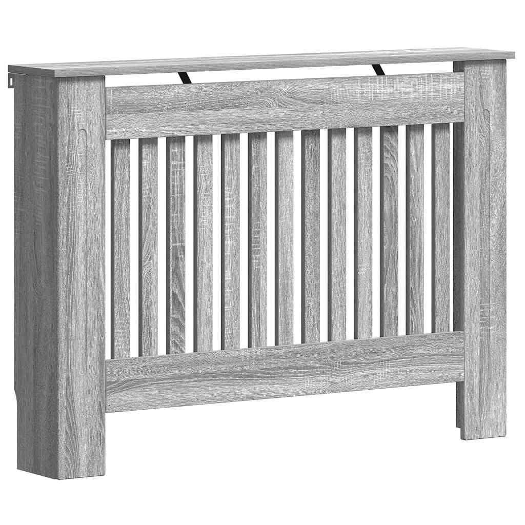 vidaXL Heizkörperverkleidung 112 cm MDF Abdeckung Weiß