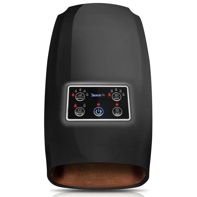 Serenelife Massage Handmassagegerät Weiß Akku 6 Modi mit Wärme