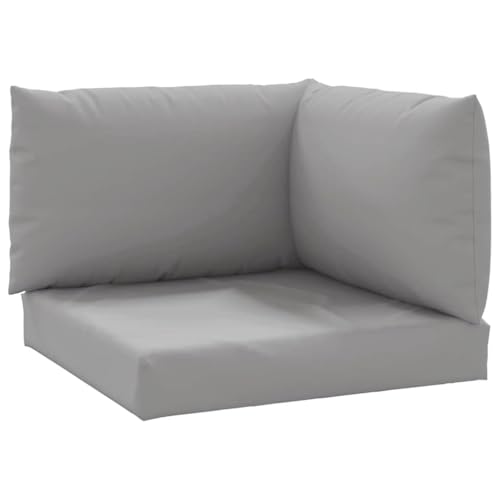vidaXL Heim & Garten Palettenkissen 3-tlg Grau Oxford