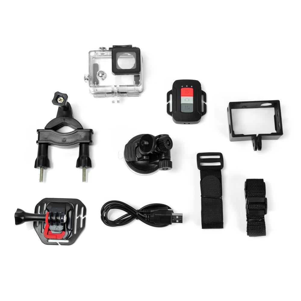 Serenelife Cameras Actioncam 4K Schwarz WiFi Slow-Mo