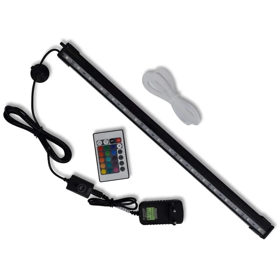 vidaXL Tierbedarf LED Aquariumleuchte Bubble RGB 48 cm