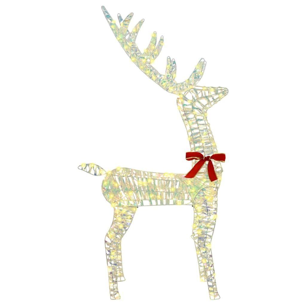 vidaXL 3D Rentier LED Weihnachtsdeko warmweiß 140 LEDs