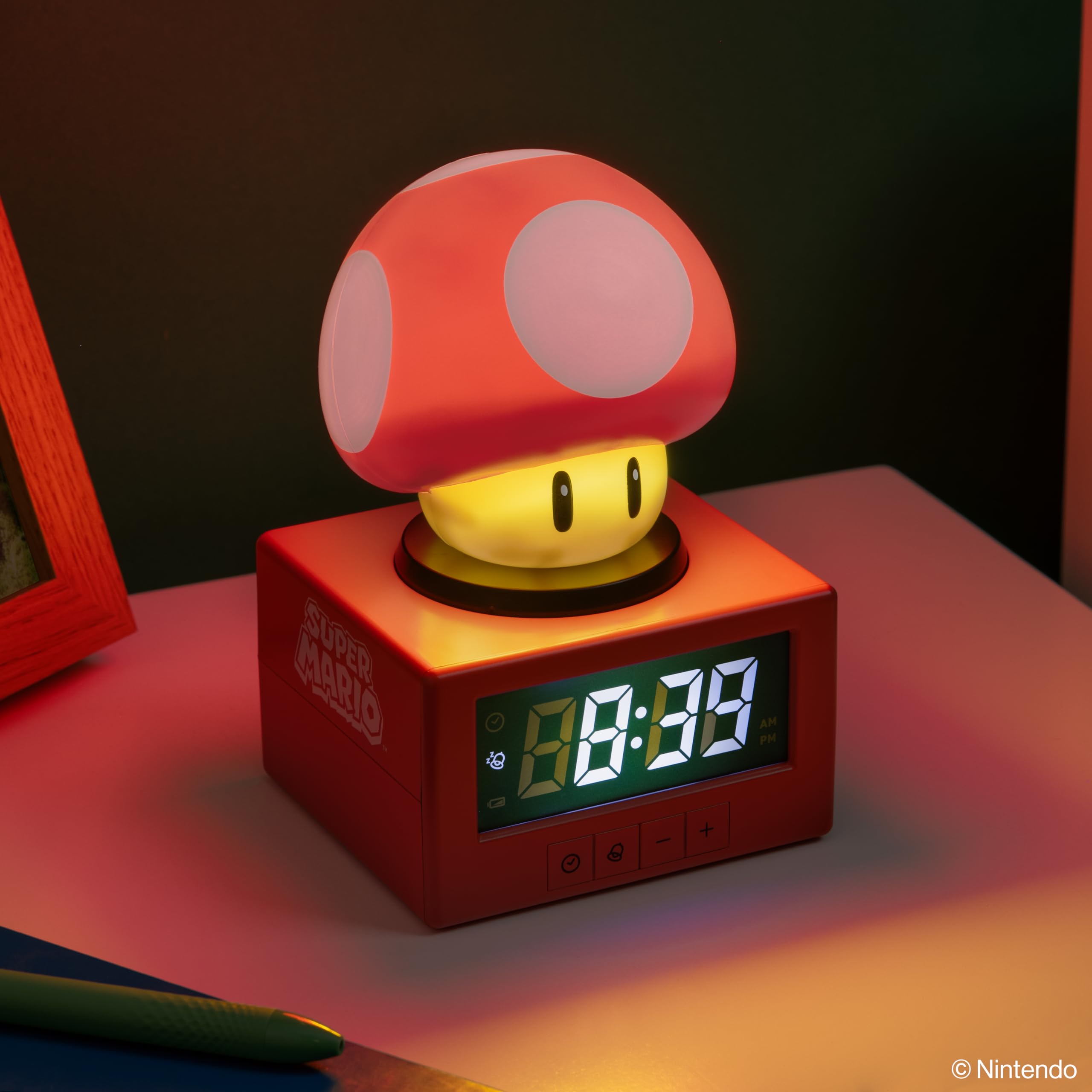 Paladone Lighting Super Mario Pilz Wecker Nachtlicht 16 cm