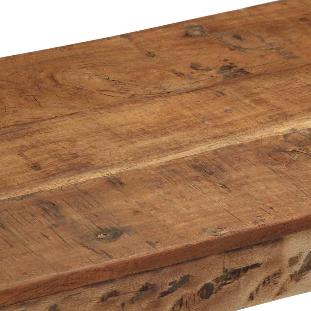 vidaXL Heim & Garten Bank Natur Holzbank 110 cm Altholz