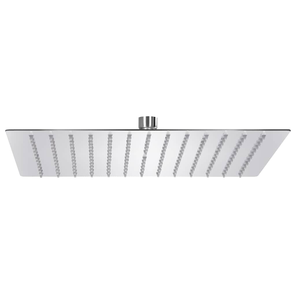 vidaXL Regenbrause Duschkopf Edelstahl 30x30 cm quadratisch