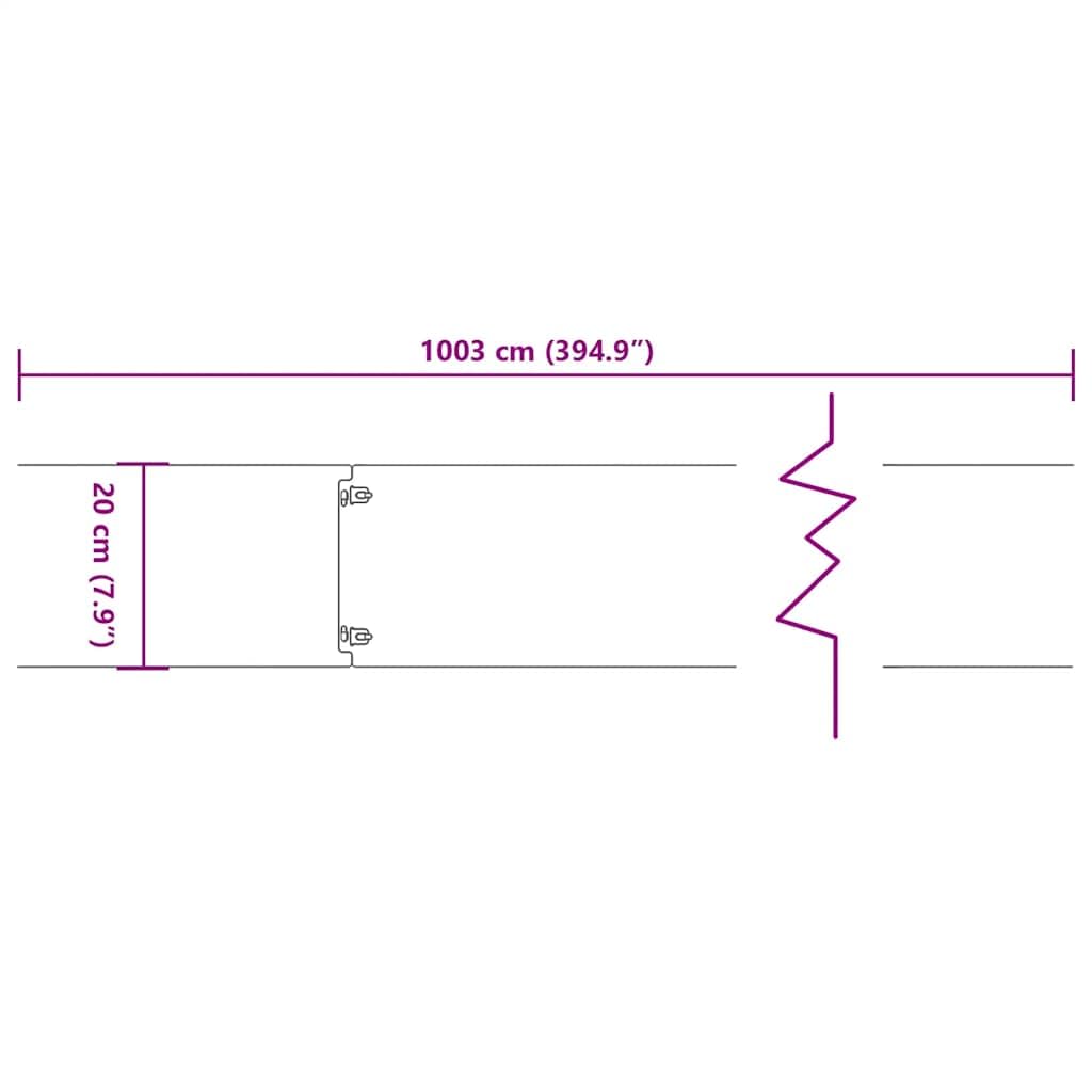 vidaXL Rasenkanten 10 Stk Braun Cortenstahl Flexibel Beet