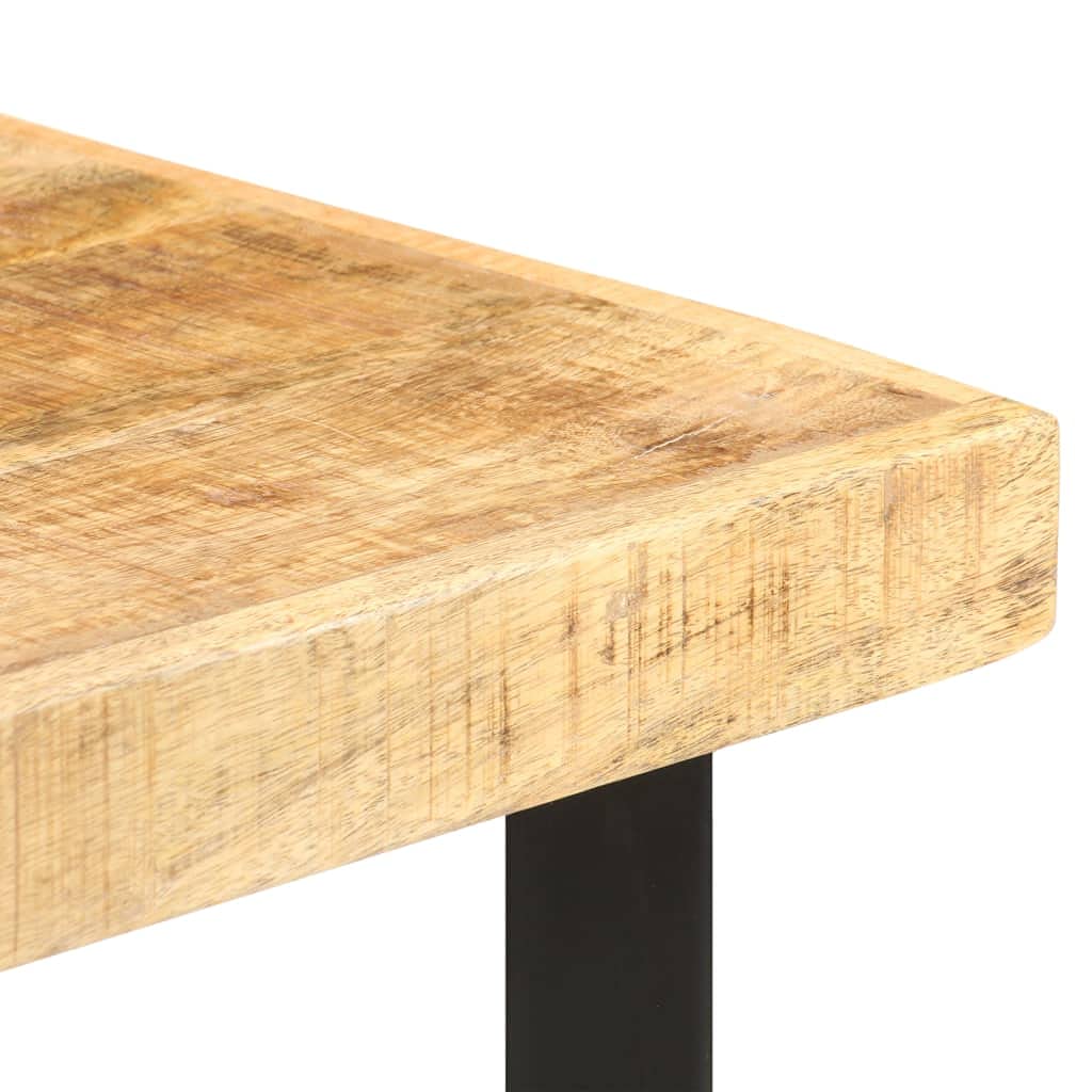 vidaXL Bartisch Mangoholz 60x60x107 cm Industrial Braun