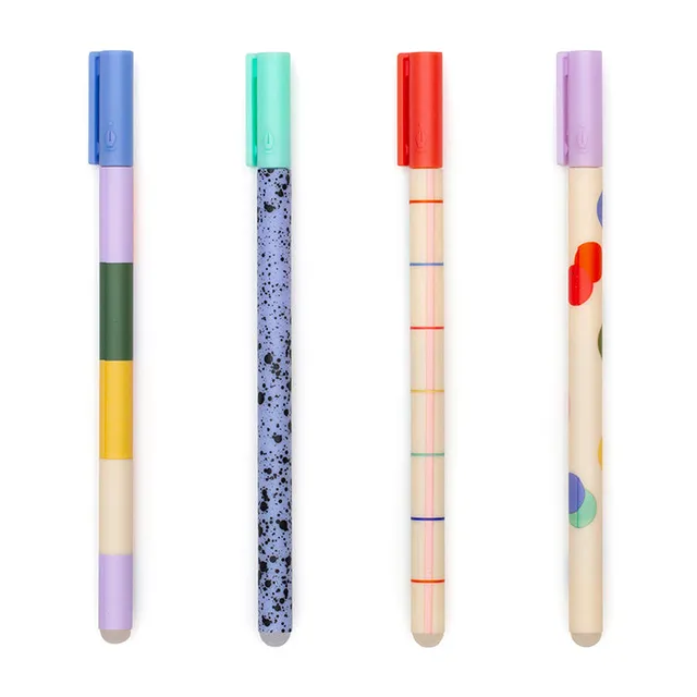 Kikkerland Inkerie Stift radierbar Kugelschreiber schwarz
