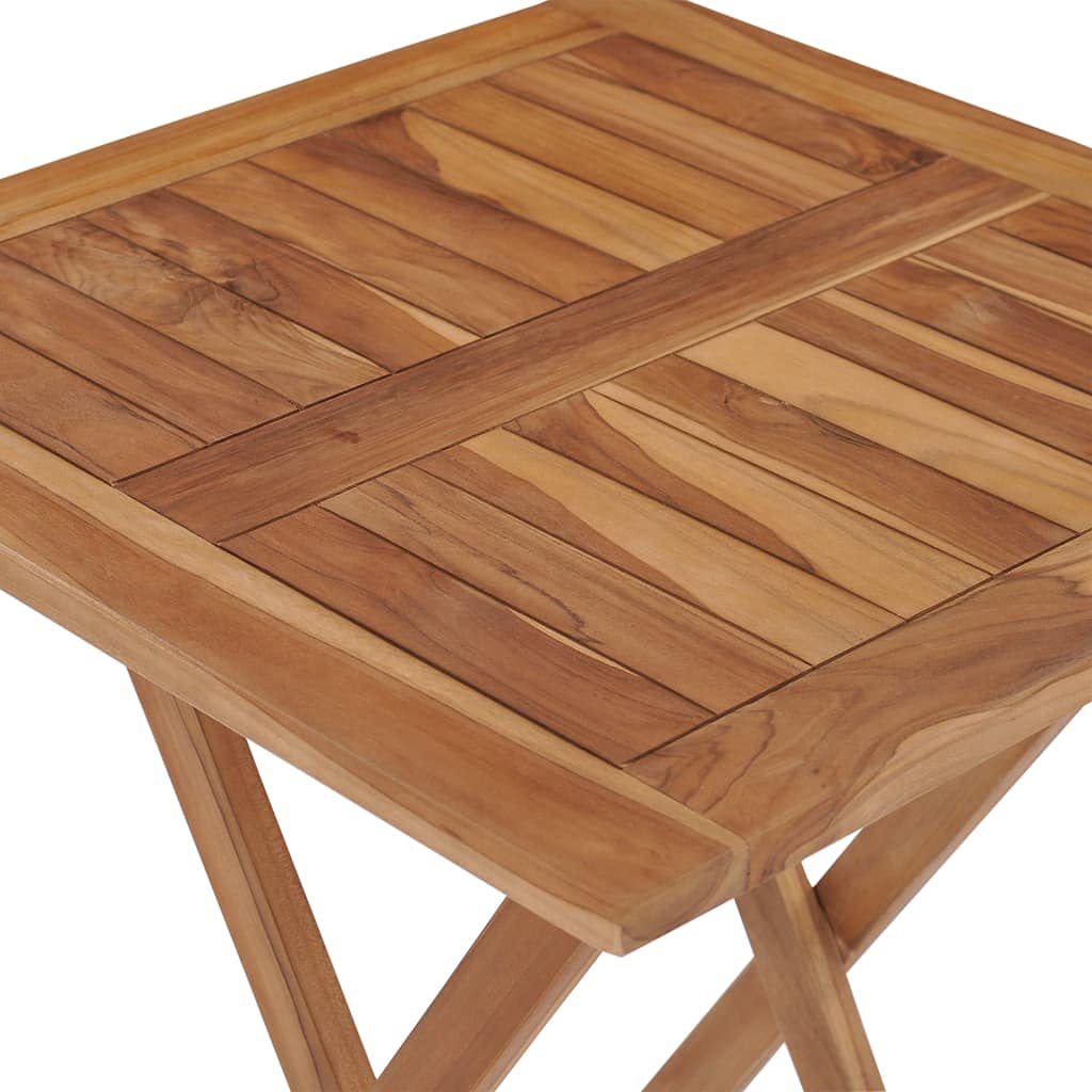 vidaXL Heim & Garten Garten-Essgruppe Teak 3-TLG klappbar