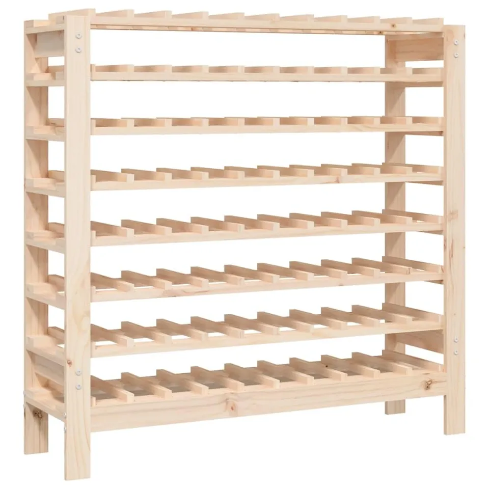 vidaXL Möbel Weinregal 80 Flaschen Kiefer 109,5x30x107,5cm