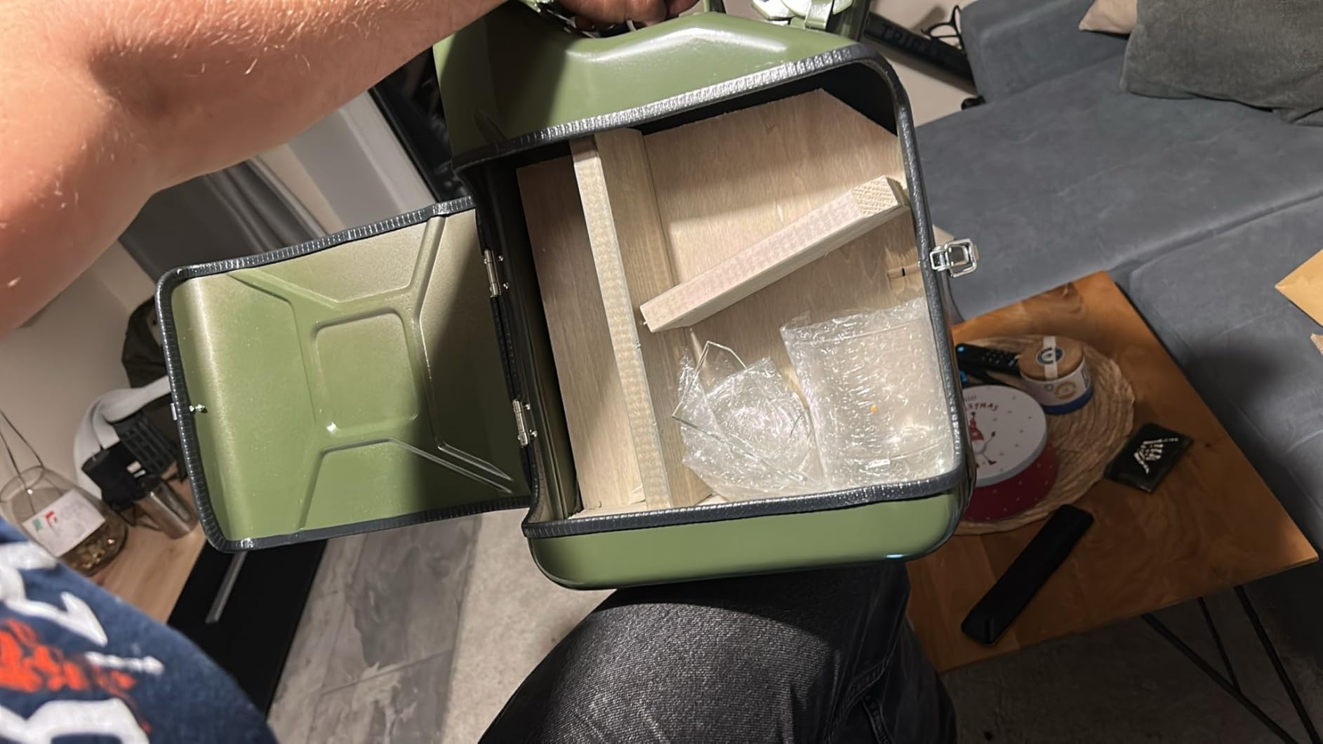 Mikamax Kanister Bar 10L Minibar Schwarz 2 Gläser
