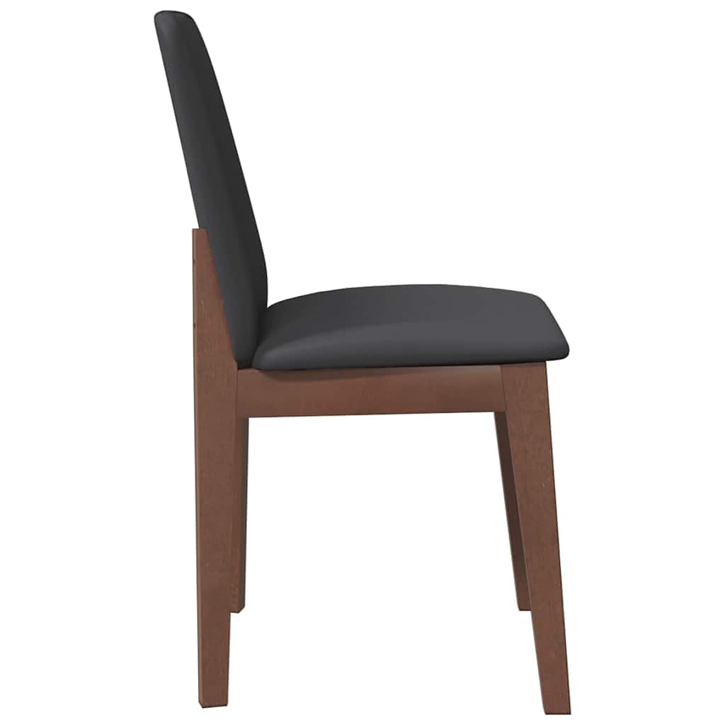 vidaXL Esszimmerstühle Braun 2er Set Holz 45x54x83 mit Kissen