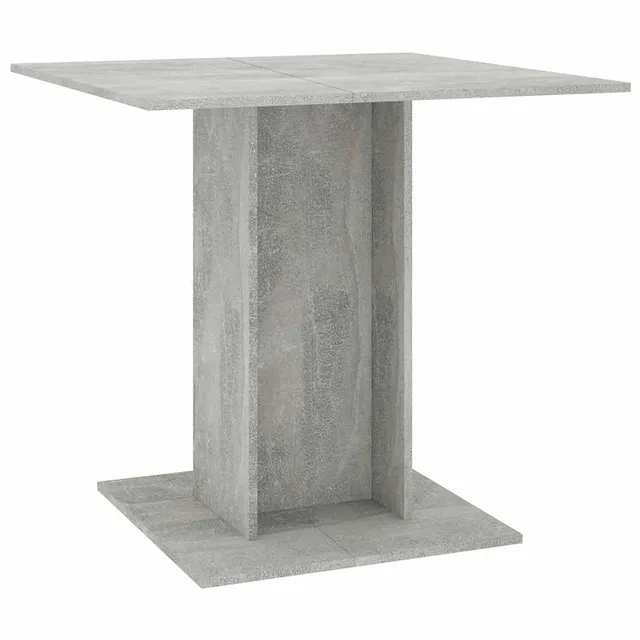 vidaXL Esstisch 80x80x75 cm Betongrau Holzwerkstoff