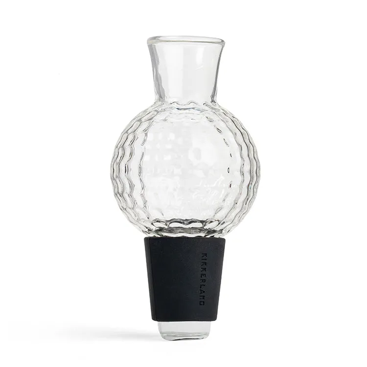 Kikkerland Golf Wine Aerator Weinbelüfter Golfball Glas