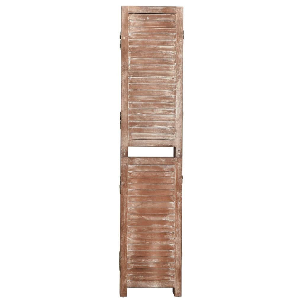 vidaXL Raumteiler 6-tlg. Paravent Braun 210x165cm Paulownia