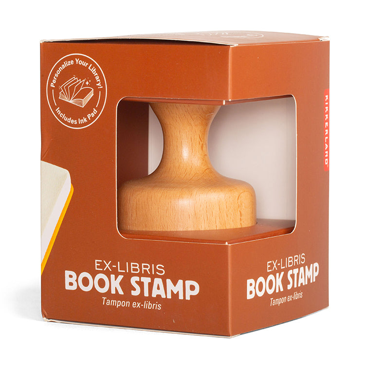 Kikkerland Home Ex-libris Book Stamp Bücher Stempel Set