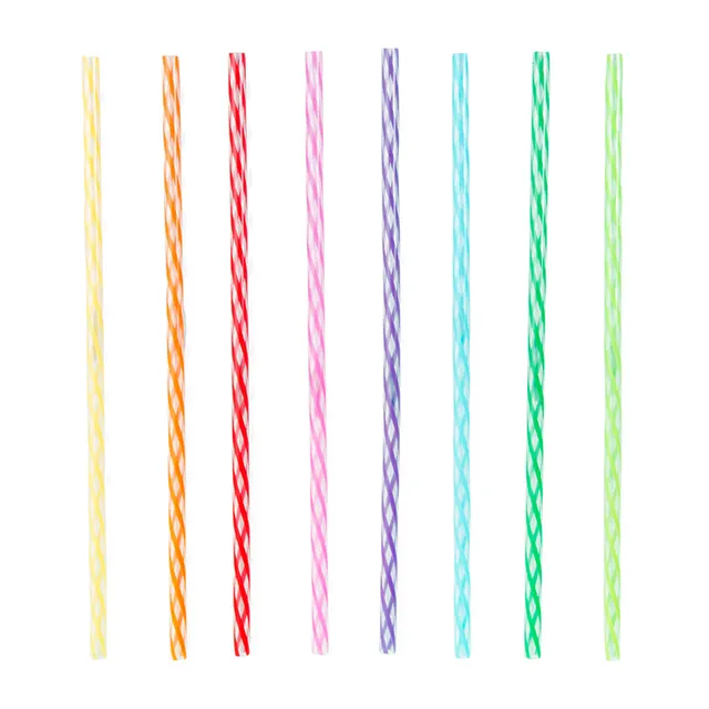 Kikkerland Home Tall Rainbow Strohhalme wiederverwendbar 24er