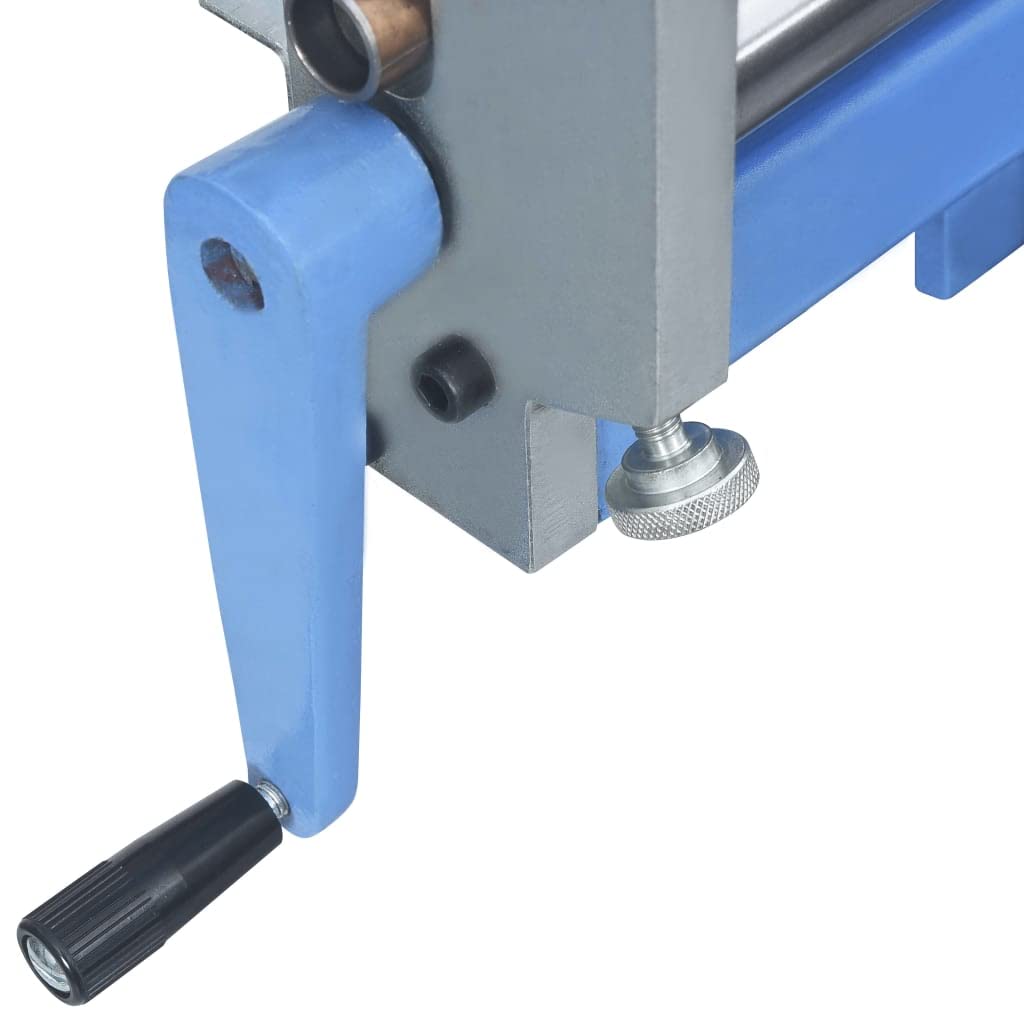 vidaXL Heimwerker Rundbiegemaschine 320 mm Gusseisen Blau