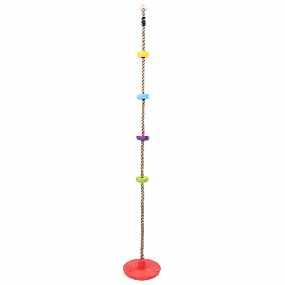 vidaXL Kletterseil Schaukel Mehrfarbig 200cm Kunststoff