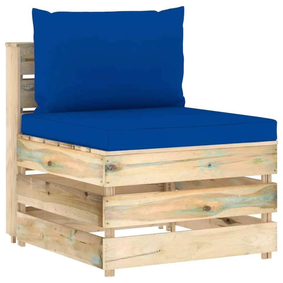 vidaXL Möbel Mittelsofa Palettensofa grün Kiefer imprägniert