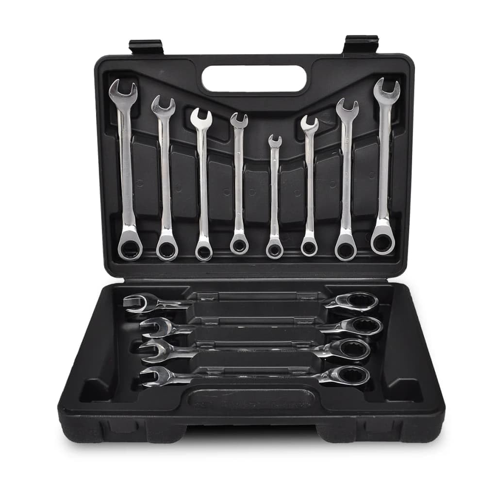 vidaXL Heimwerkerbedarf Ratschenschlüssel Set 12-tlg 6-19mm