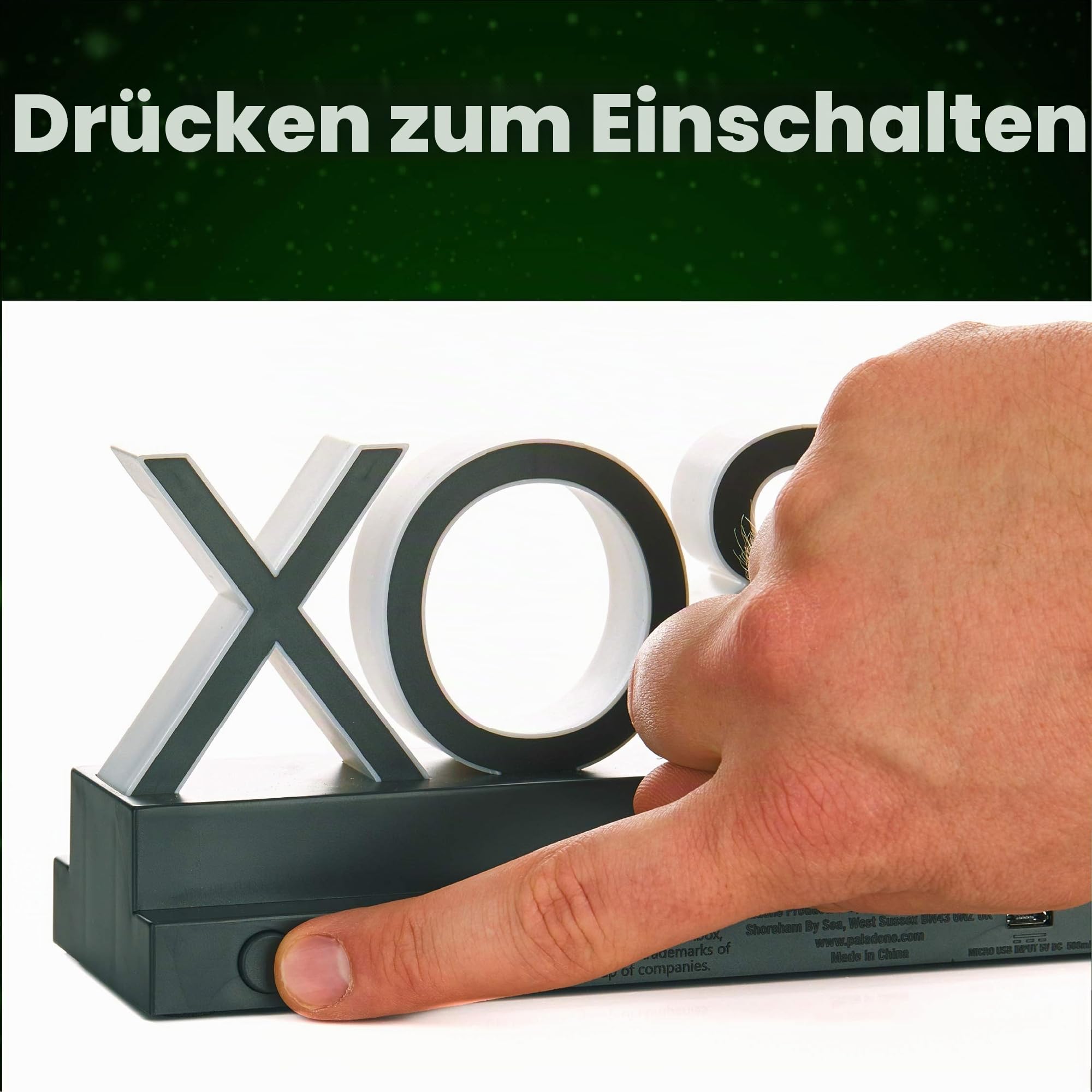 Paladone Xbox Icons Licht Lampe 30 cm USB grün
