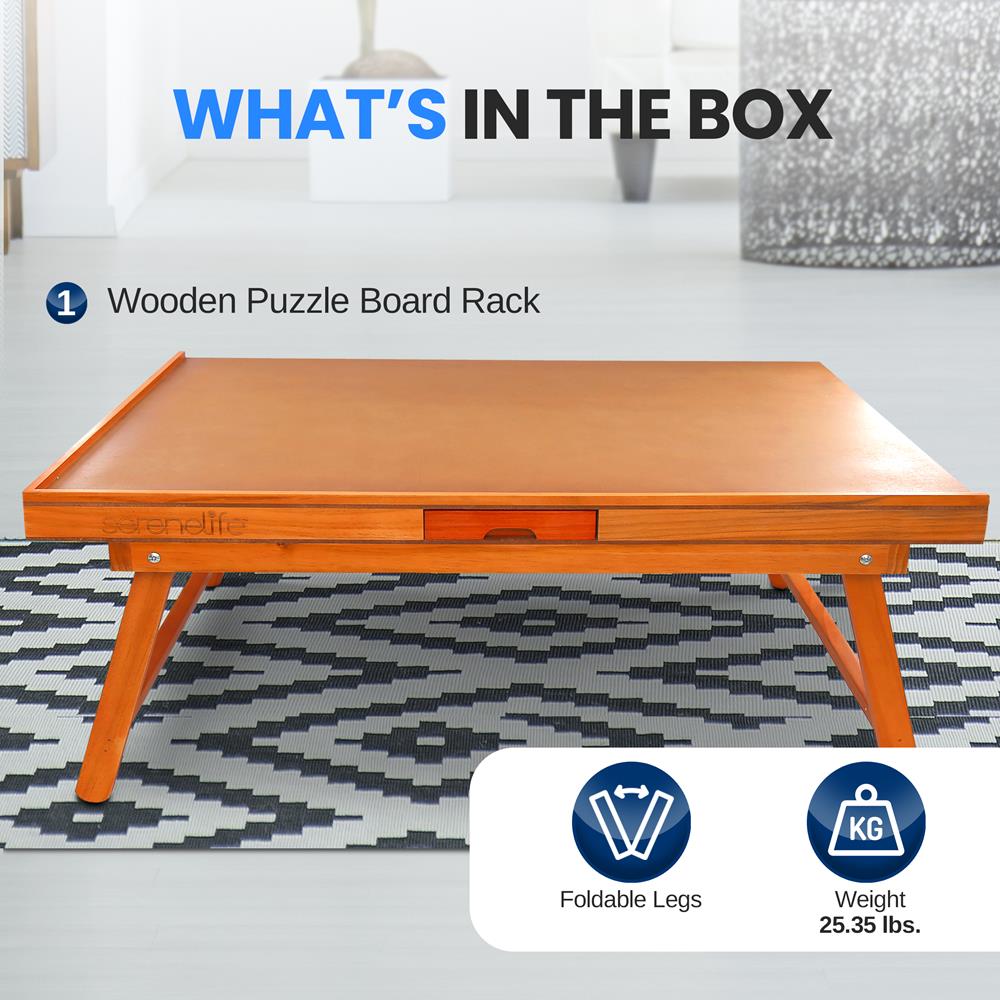 Serenelife Game Tables Puzzletisch Holz 6 Schubladen