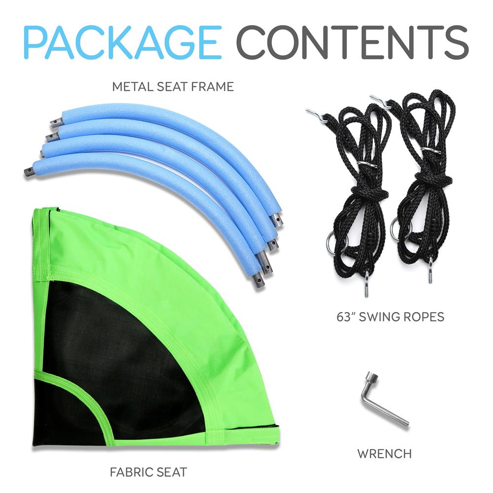 Serenelife Outdoor Swing Tellerschaukel 40" Grün wasserdicht