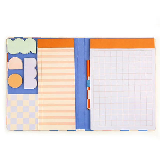 Kikkerland Inkerie Notizbuch Haftnotizen Set mit Stift