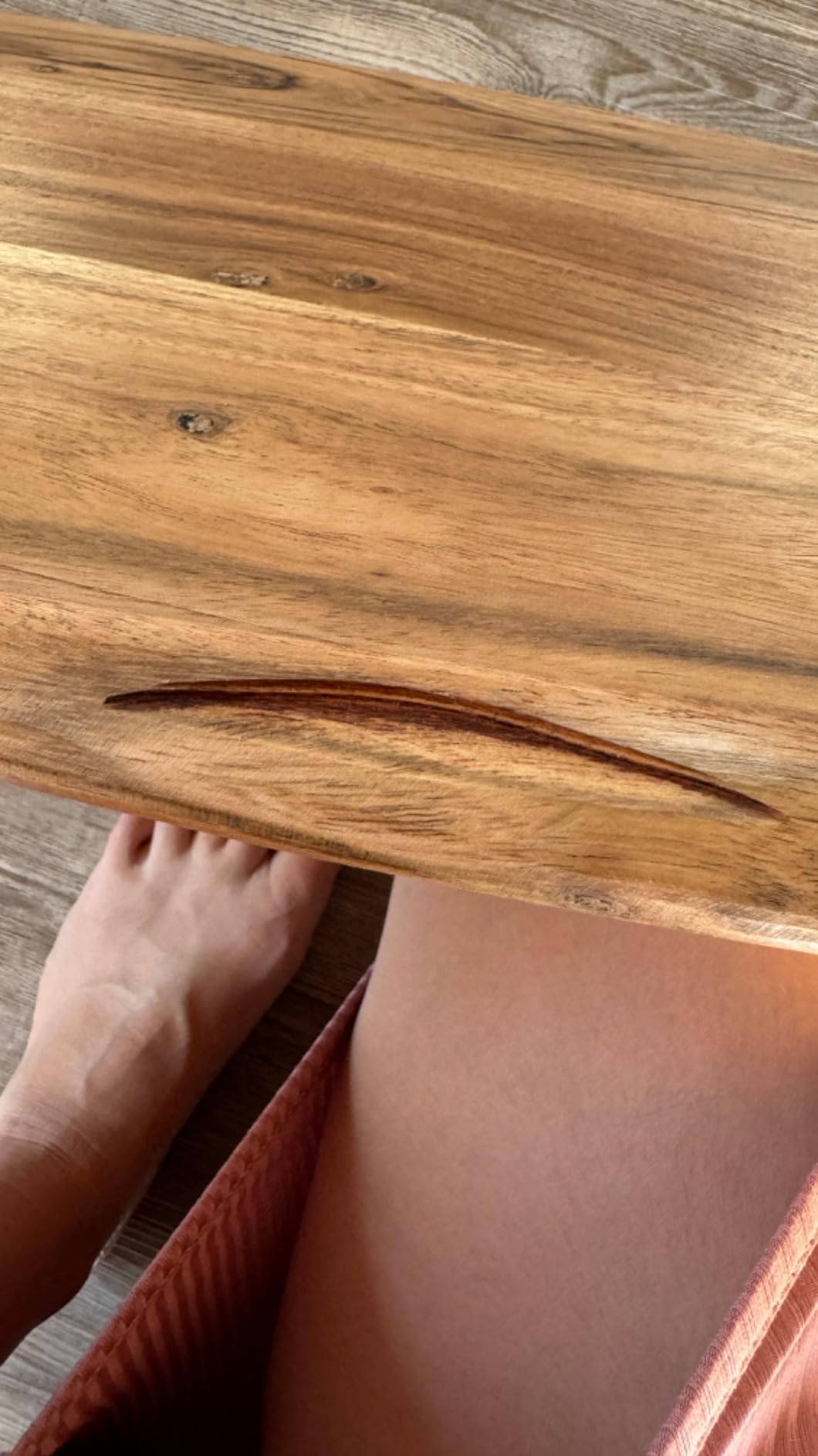 vidaXL Möbel Sitzbank Akazie 110 cm Naturkante Stahl
