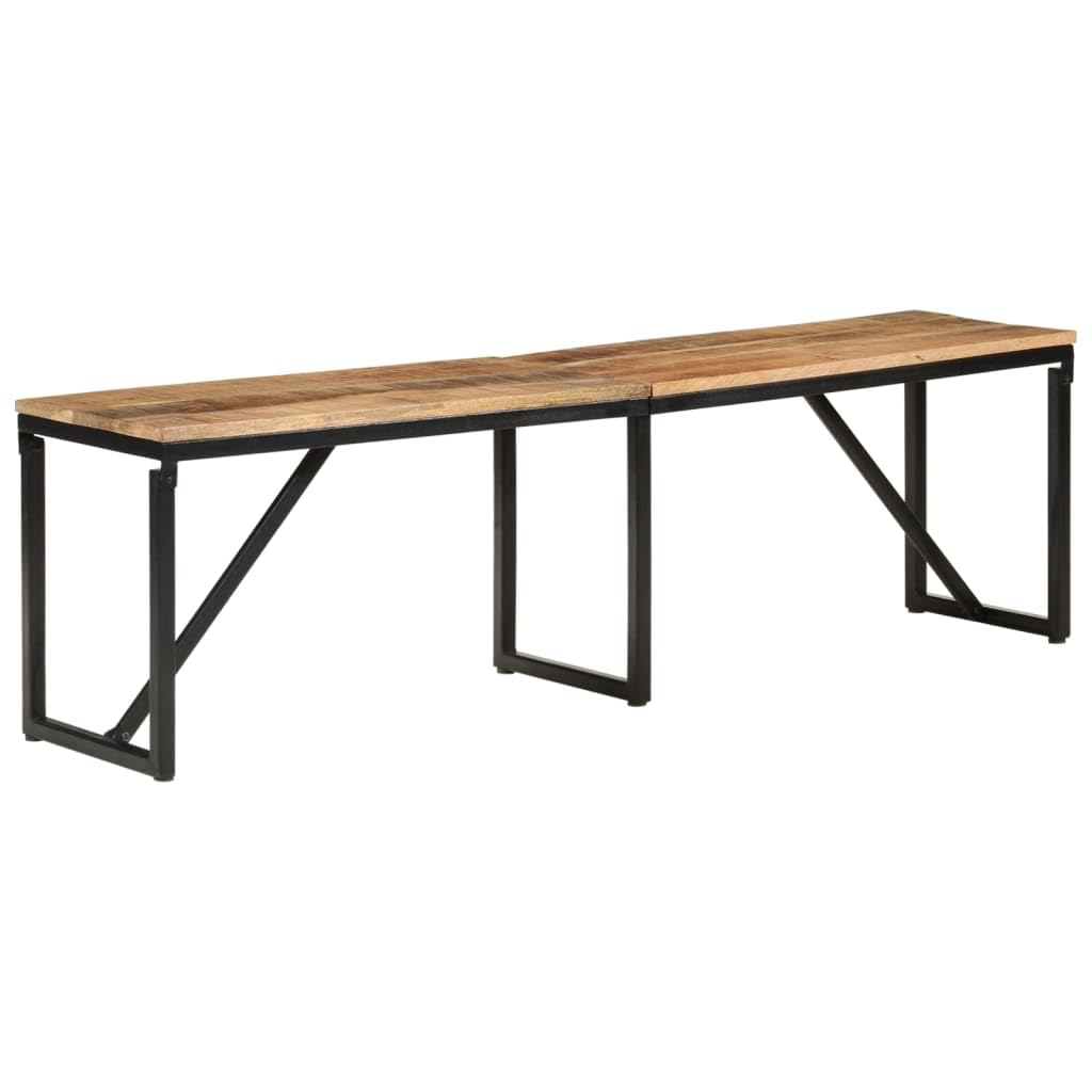 vidaXL Möbel Sitzbank Massivholz 110x35x45 Mehrfarbig