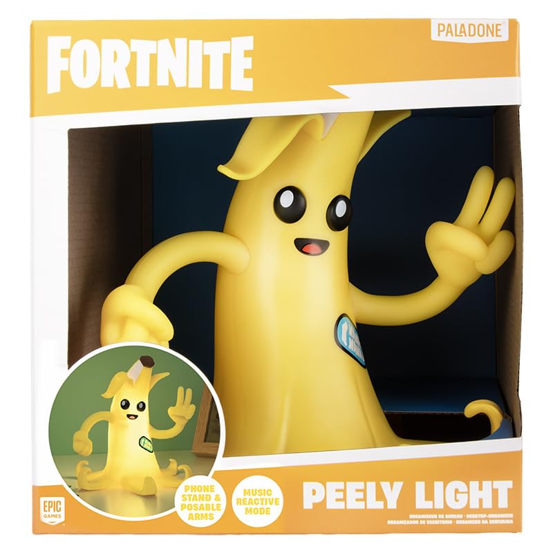 Paladone Fortnite Peely Charakter-Lampe 20 cm mit Musiklicht