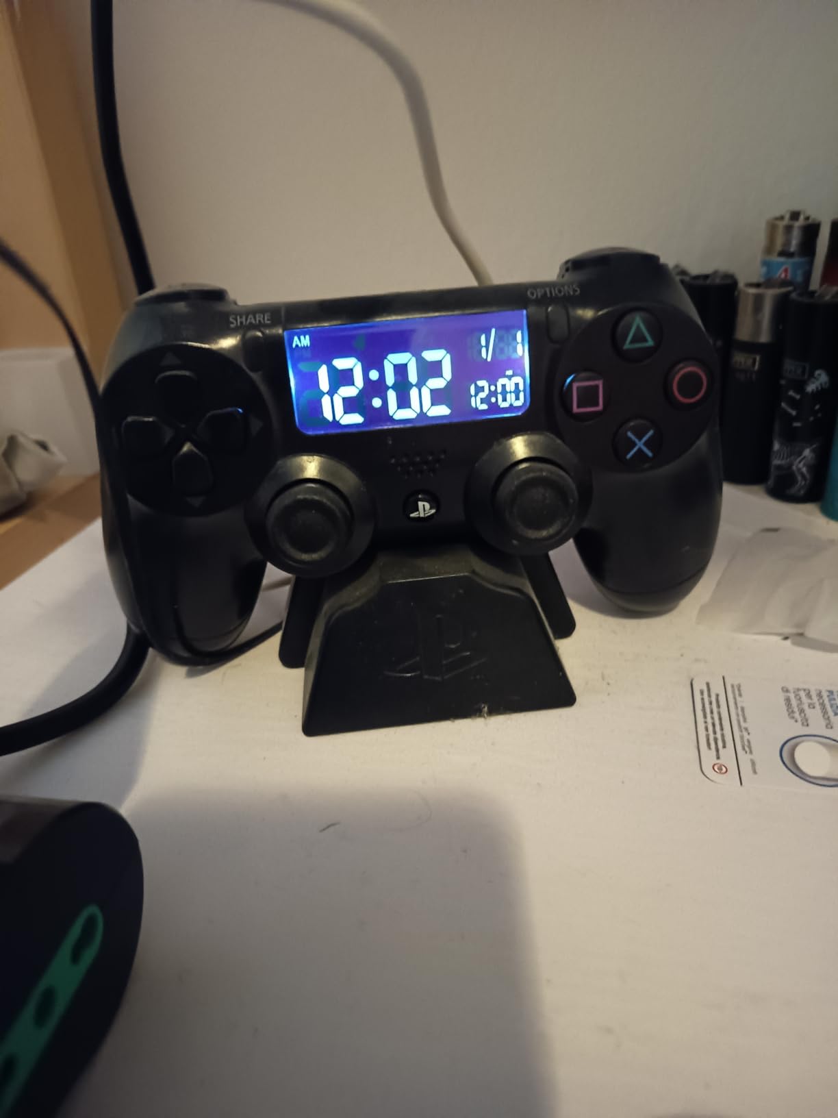 Paladone Homeware Playstation Digital Wecker Controller LCD