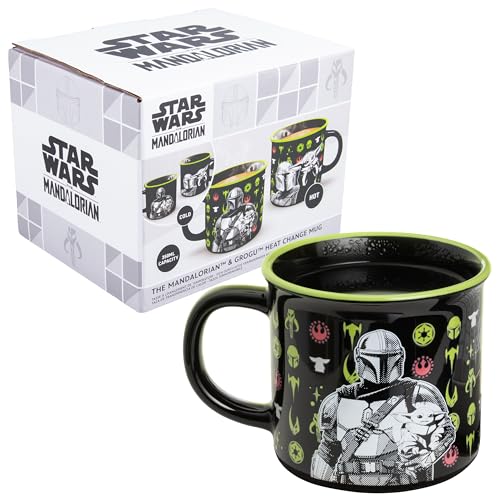 Paladone Drinkware Star Wars Mandalorian Tasse 350ml Wärmeeffekt