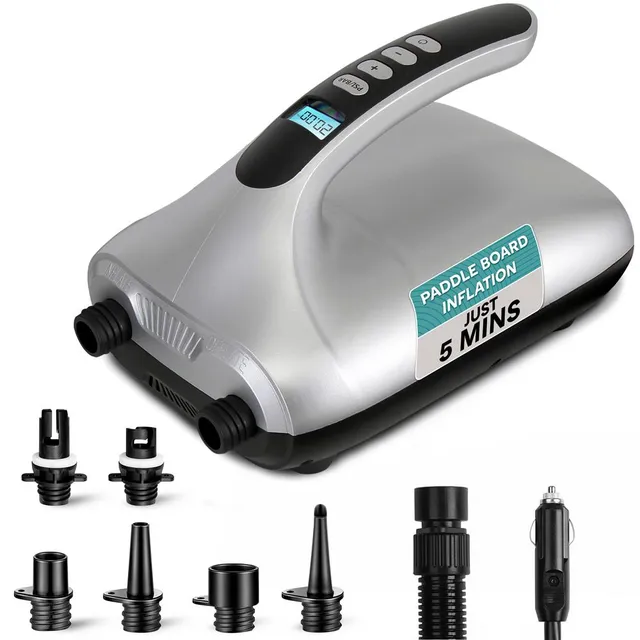 Serenelife SUP Elektrische Pumpe 20 PSI mit LCD Display
