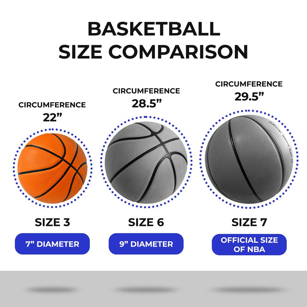 Serenelife Game Tables Basketball Gr.7 Gummi 4er-Set Outdoor