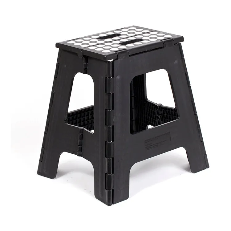 Kikkerland Home Rhino II Tritthocker klappbar Schwarz