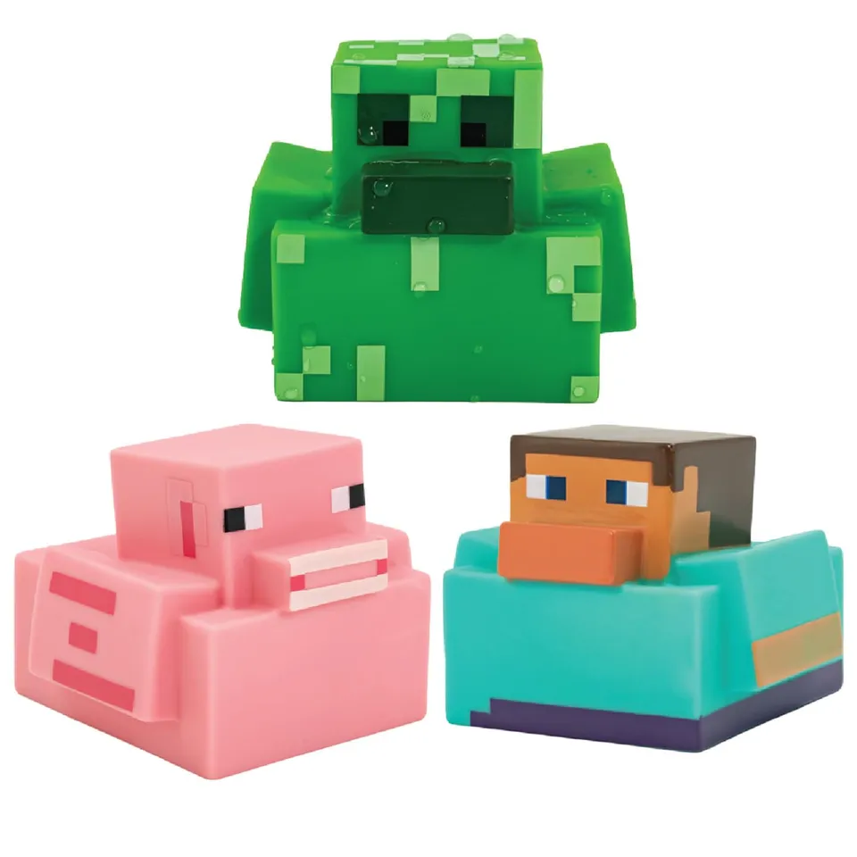 Paladone Homeware Minecraft Badeenten 3er-Set Creeper lizenziert