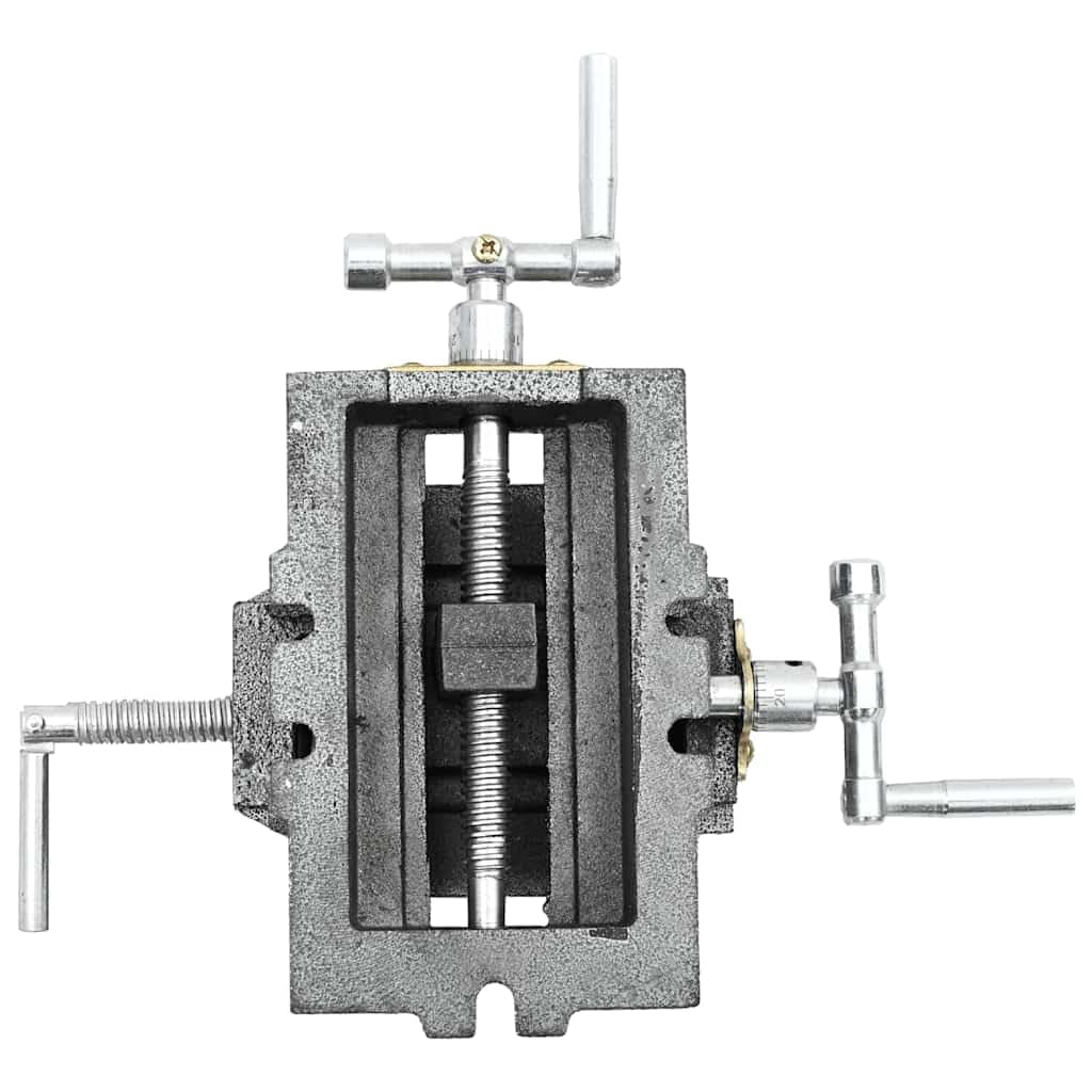 vidaXL Maschinenschraubstock Kreuztisch Gusseisen 70mm