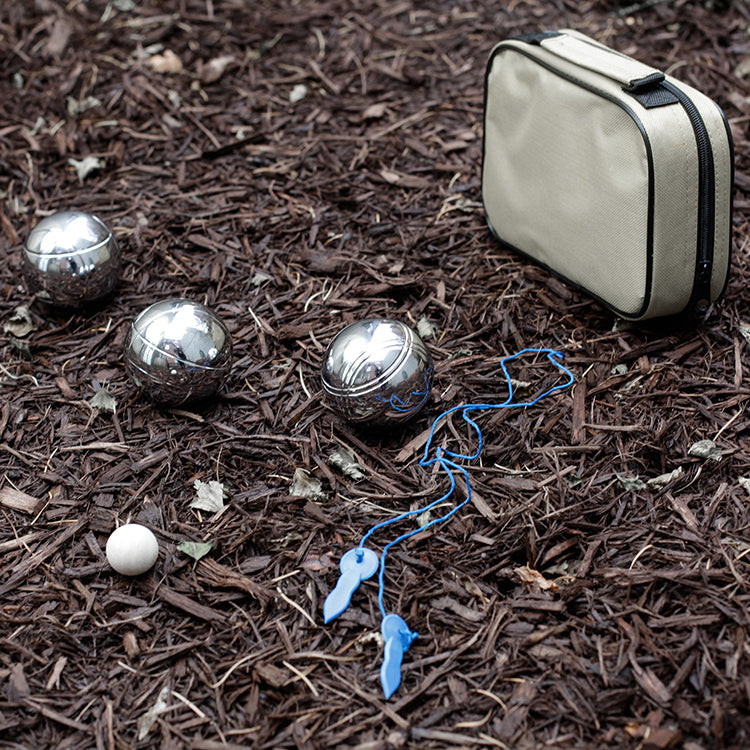 Kikkerland Home Boules Set Boccia Boule Kugeln Outdoor