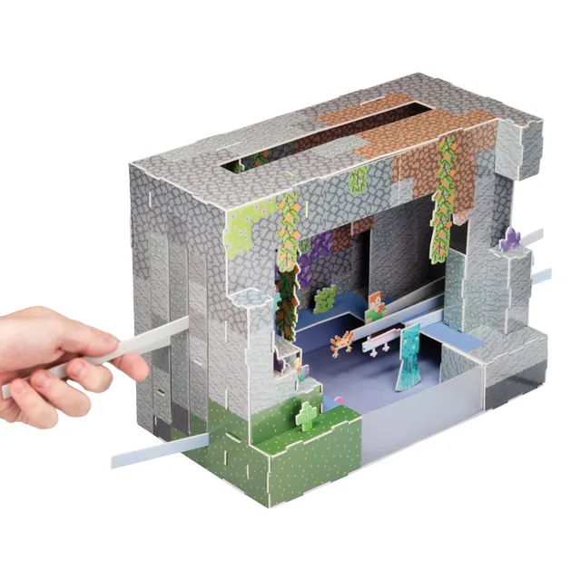 Paladone Minecraft 3D Bauset Höhle 40 Teile ohne Kleber