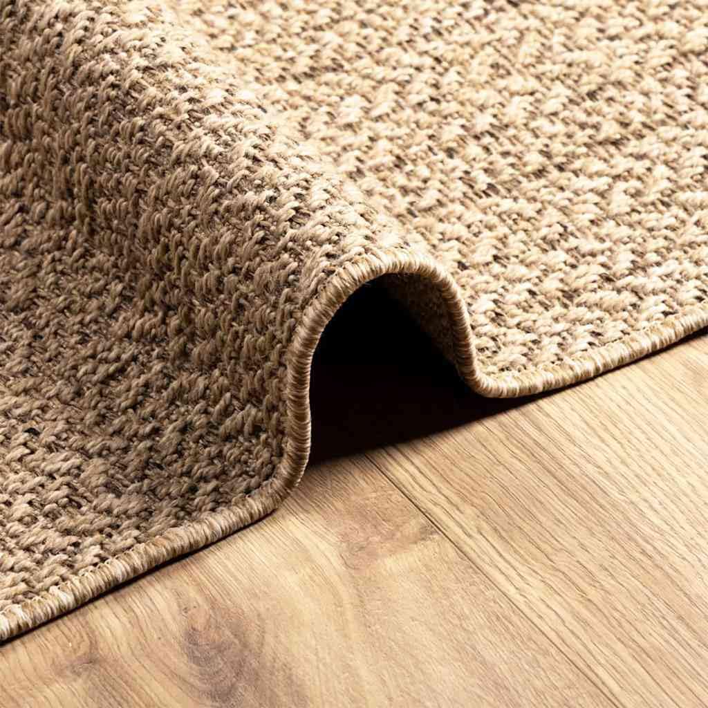 vidaXL Teppich Läufer Jute-Optik Beige 80x150 cm Outdoor
