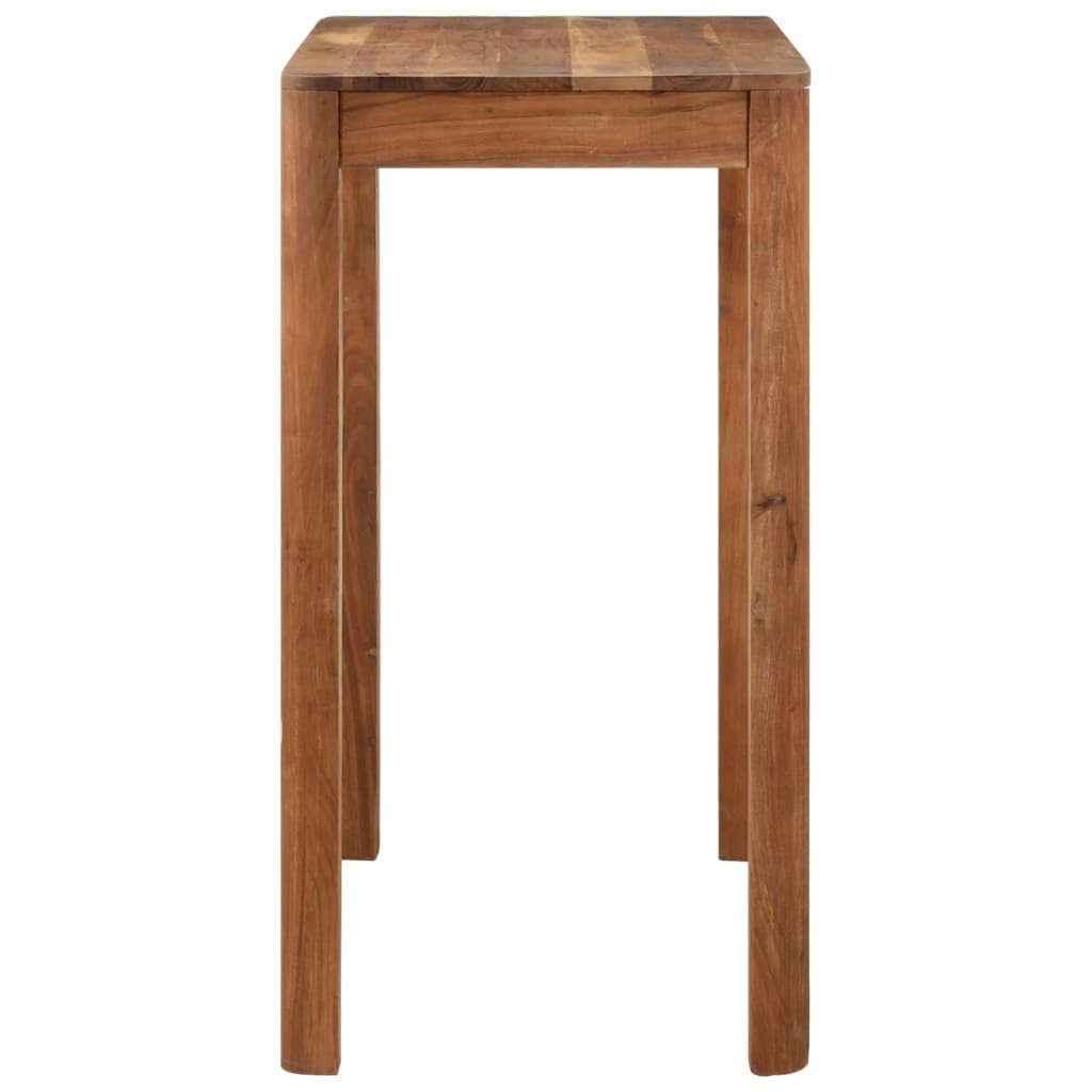 vidaXL Bartisch Akazie Honig 110x55x106 cm Massivholz
