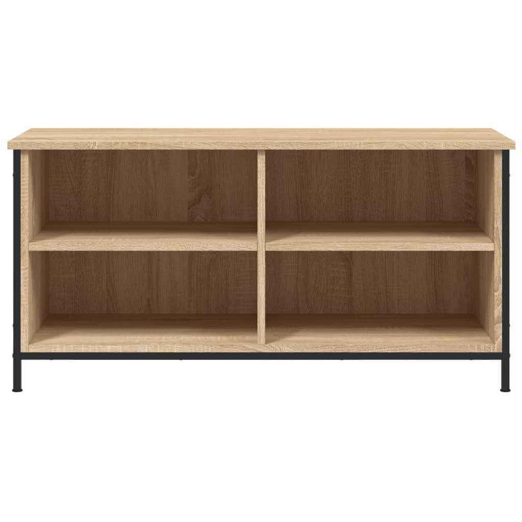 vidaXL TV-Schrank 100x40x50 cm Holz Braun 4 Fächer