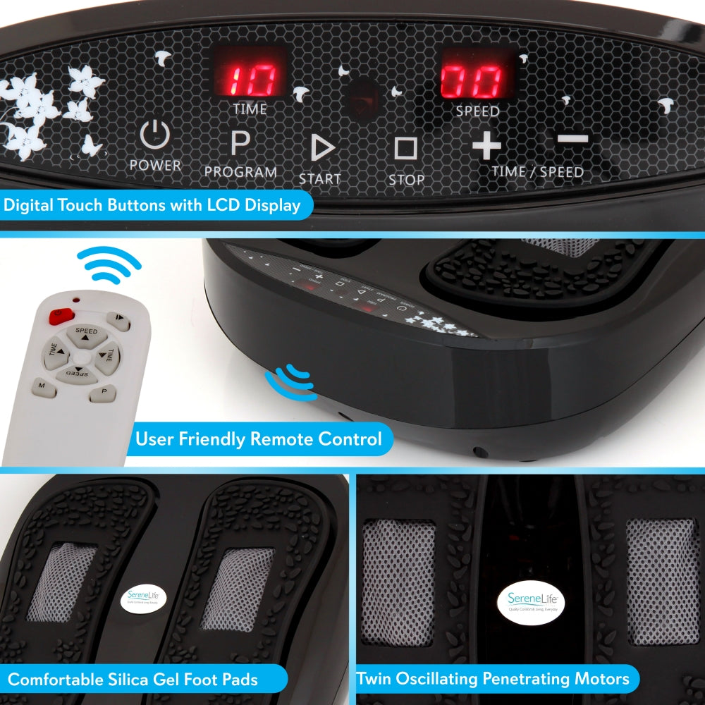 Serenelife Massage Fussmassagegerät elektrisch mit Fernbedienung