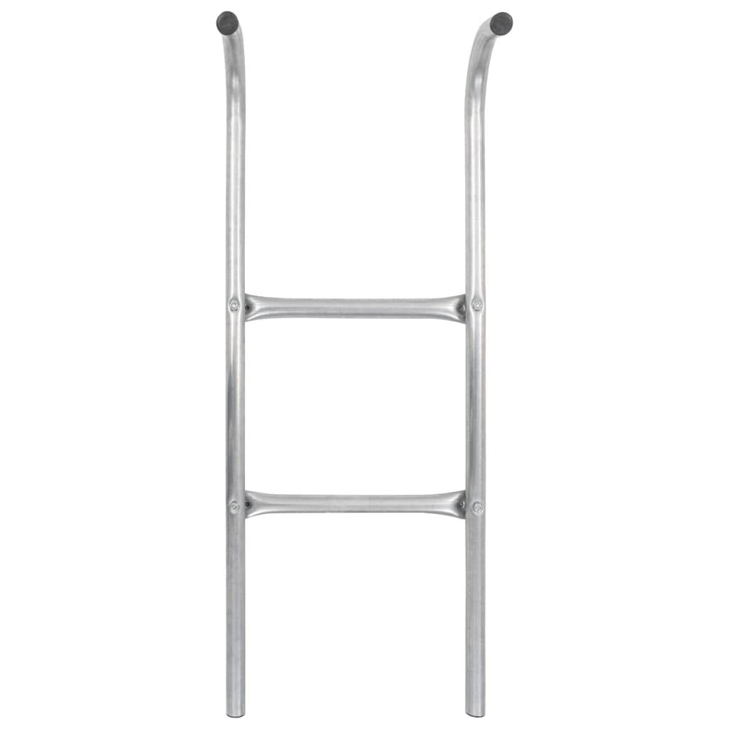 vidaXL Trampolinleiter 2-stufig 72 cm Stahl verzinkt silbern