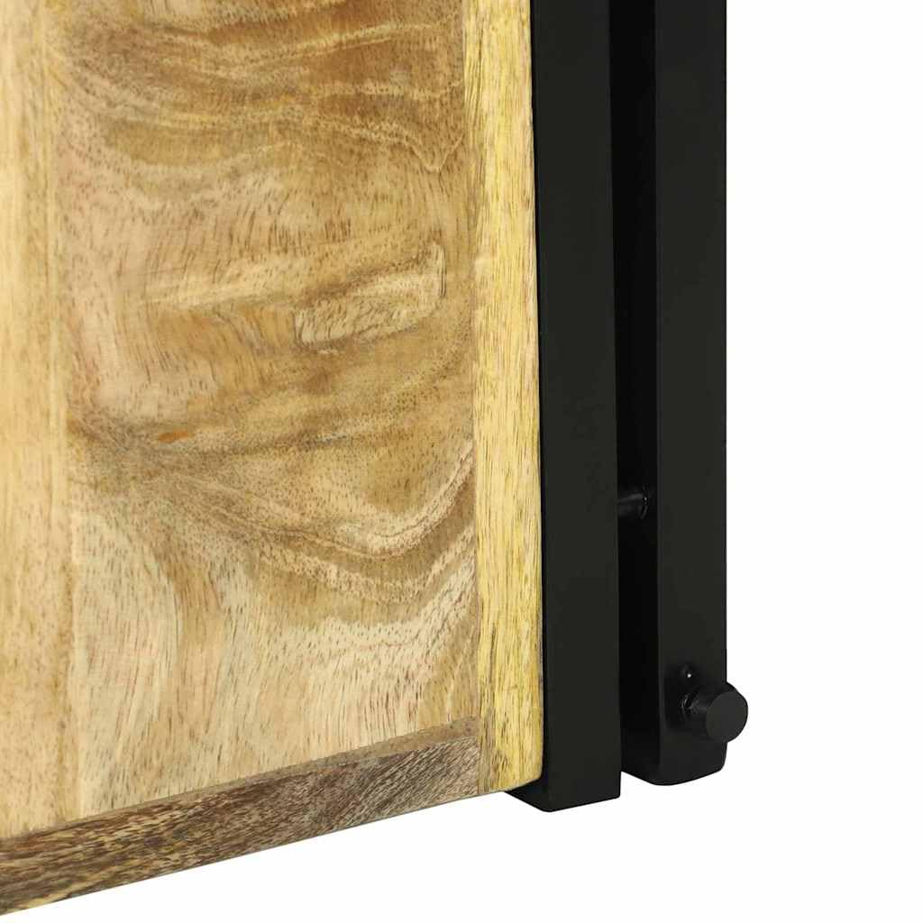 vidaXL Möbel Weinregal 34,5x35x39 Mango Braun-Schwarz