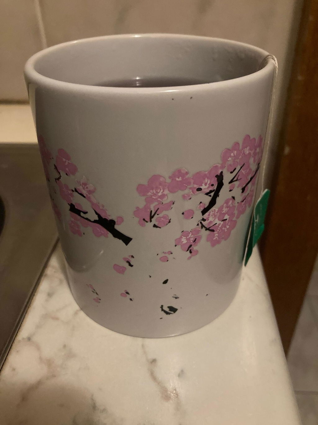 Kikkerland Blossom Morph Mug Zaubertasse Porzellan Aprikosblüte