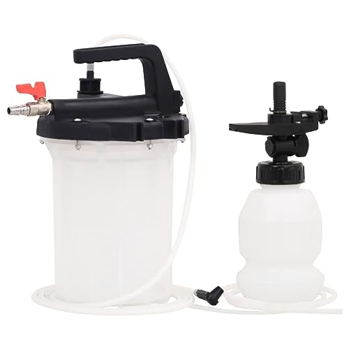 vidaXL Bremsenentlüfter Druckluft Entlüfter 3L Weiß Schwarz