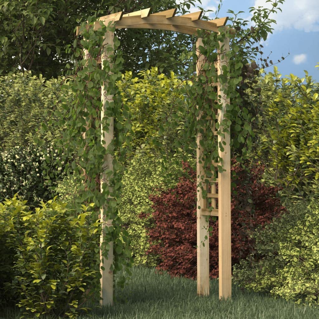 vidaXL Heim & Garten Rosenbogen 110x60x210 Kiefer Imprägniert